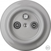 Ретро розетка TV/R/SAT проходная бетон глянцевый CAGsTVa Katy Paty