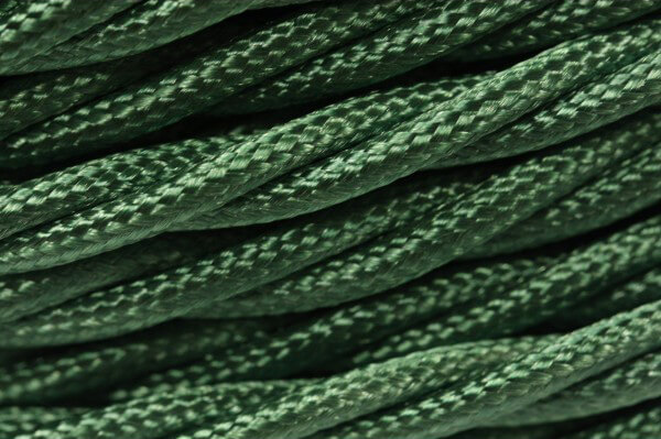 Ретро кабель витой электрический (50м) 2*1.5, зеленый шелк, серия Twist, Interior Electric