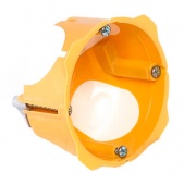 Одноместный неглубокий подрозетник в дерево Kopos 40, K1-68*40-D, желтый, naBrevno