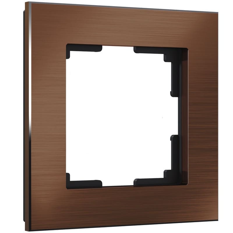 Дизайнерская рамка 1 местная, коричневый алюминий, W0011714 Werkel