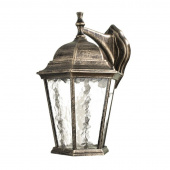 Ретро бра уличное Genova, черный, золотистый, A1202AL-1BN Arte Lamp