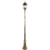 Ретро фонарь уличный Genova, черный, золотистый, A1207PA-1BN Arte Lamp