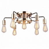 Люстра потолочная Gelo в стиле лофт, золото, A6001PL-7BK Arte Lamp