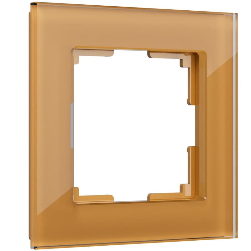 Дизайнерская рамка 1 местная, бронзовый, стекло, W0011112 Werkel