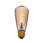Ретро лампа накаливания ST48 F5, E27, золотая, 051-903 Sun Lumen