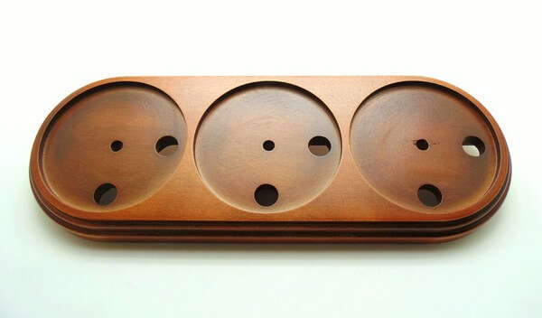 Подложка 3 местная, овал, "дуб почтенный", PE3OAK VINTAGE-BRASS Подложка 3 местная, овал, "дуб почтенный", PE3OAK VINTAGE-BRASS