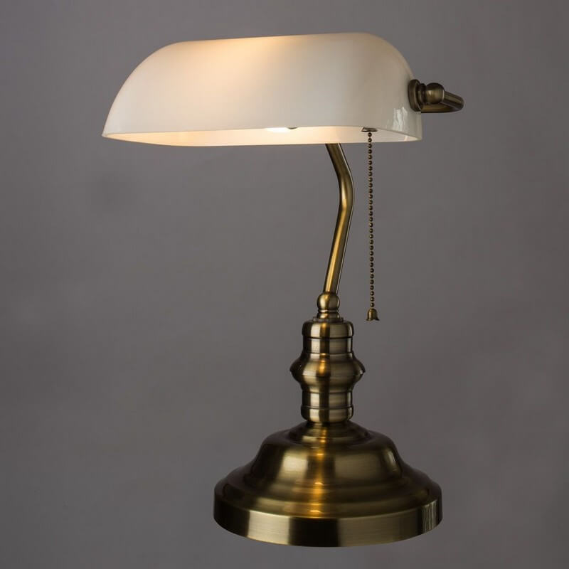Лофт светильник настольный Banker, бронза, A2493LT-1AB Arte Lamp