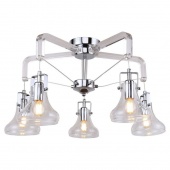 Люстра потолочная в стиле лофт, хром, LSP-8089 Lussole