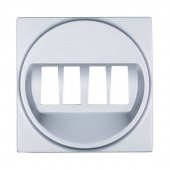 Накладка аудио-розетки, серебристый металлик, 857403-1 LK Studio, серия LK45