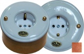 Розетка с заземлением, механизм Legrand, белый, 13340И-100 ГусевЪ