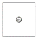 Дизайнерская розетка TV/SAT Aura Никель браш, BANS Bonze