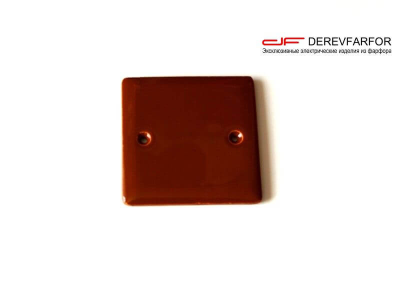 Крышка распределительной коробки коричневый, N011.04.02 DerevFarfor, серия Монолит