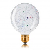 Ретро лампа светодиодная LED G95 Starry  RGB, E27, прозрачная, 057-073 Sun Lumen