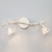 Спот в стиле лофт Alaska, 20027/2 белый с золотом ЕВРОСВЕТ