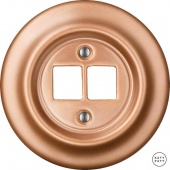 Корпус ретро розетки двойной медь матовая CUGs0 Katy Paty