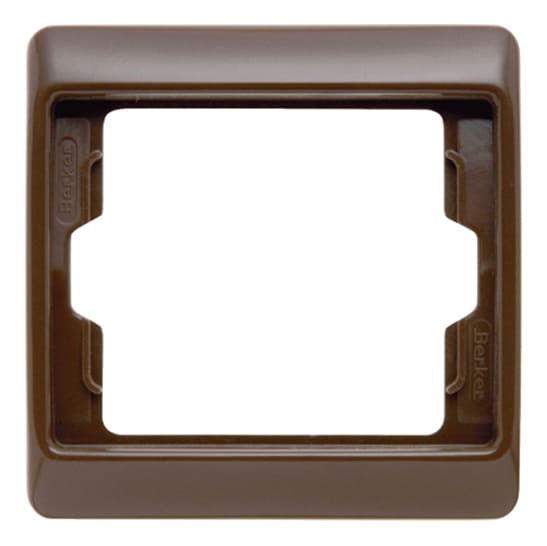 Дизайнерская рамка 1 местная, коричневый, глянцевый, 13130001 Berker, серия Arsys