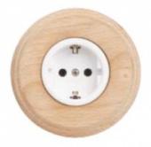 Розетка телефонная с накладкой белый B3-301-21 BIRONI