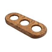 Накладка на бревно 240 мм. 3 местная, ясень в масле, СМСМ3кр-240 DecoWood
