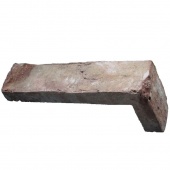 Лофт плитка (элемент уголок) "стандарт", темная, Старый городъ из старинного кирпича