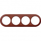 Рамка 4 местная Legend, итальянский орех, a040272 Werkel