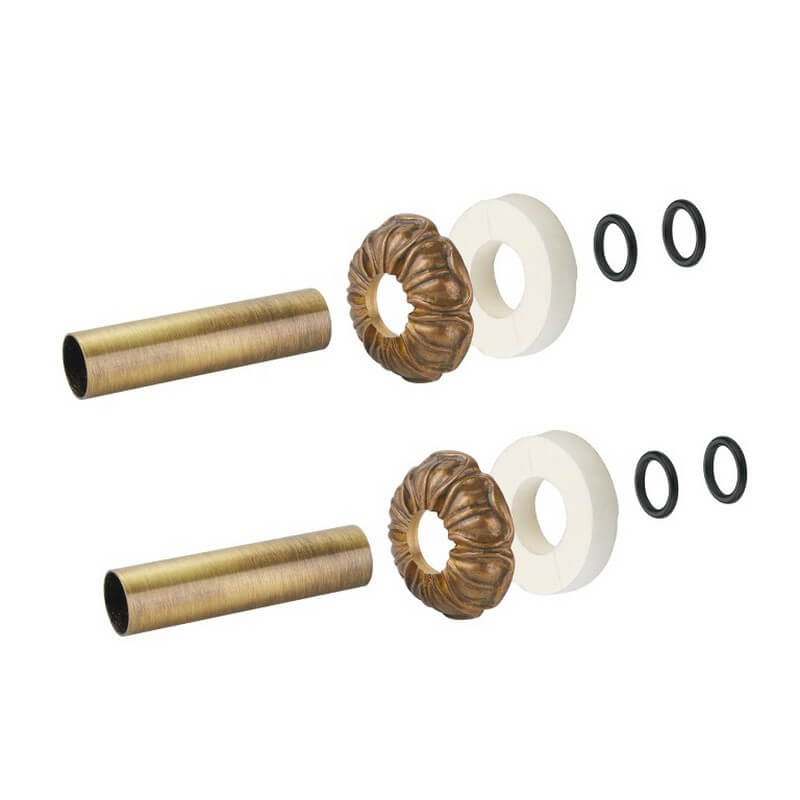 Декоративные трубки и крышки для ретро радиатора 1/2" бронза А67010МА Сarlo Poletti