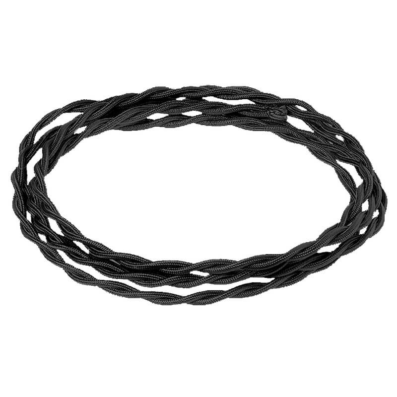 Ретро кабель электрический, черный, BLC 2*1.5 Salvador