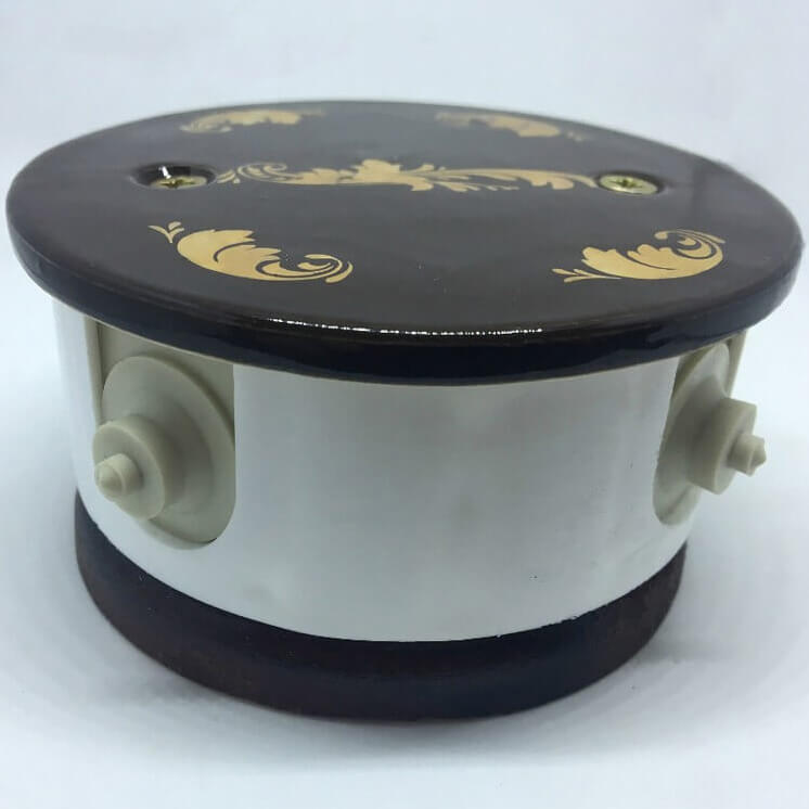 Комбинированная распаячная коробка D80 Магия золота РКК-МЗ1 ЦИОН круглая крышка