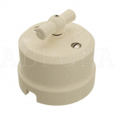 Ретро выключатель слоновая кость, GE70405-02 ТМ МезонинЪ, одноклавишный, проходной, серия Аврора