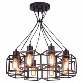 Лофт светильник подвесной Badger, черный, LSP-9541 Lussole