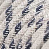 Ретро кабель электрический 2*0.75, чёрная полоска, Cab.D54 Merlotti cavi