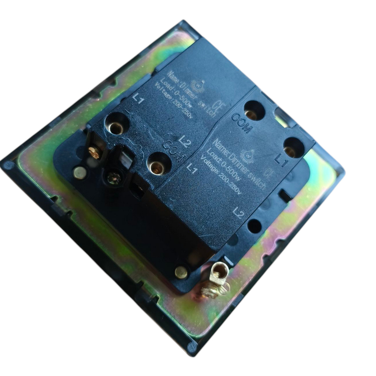 Дизайнерский выключатель диммер Aura Черный уголь, BAB2D Bonze Дизайнерский выключатель диммер Aura Черный уголь, BAB2D Bonze