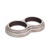 Рамка 2 местная восьмерка дуб выбеленный с коричневой патиной О32ВДК Salvador