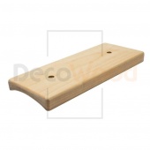 Накладка на бревно 200 мм. 4 местная, береза натуральная, НО200-4 DecoWood