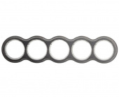 Рамка 5 местная, восьмерка, венге с серебряной патиной О35ВГС Salvador