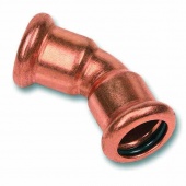 Уголок для труб 45° вн-вн. D35 мм., медь, УГ45/35б KW
