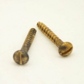 Шуруп с полукруглой головкой, прямой шлиц бронза 01BR Petrucci