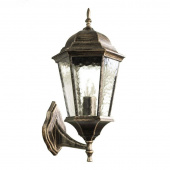 Ретро бра уличное Genova, черный, золотистый, A1201AL-1BN Arte Lamp