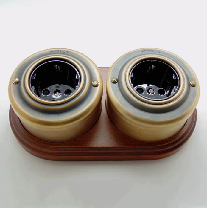 Подложка 2 местная, овал, "дуб почтенный", PE2OAK VINTAGE-BRASS Подложка 2 местная, овал, "дуб почтенный", PE2OAK VINTAGE-BRASS