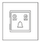 Дизайнерский выключатель Не беспокоить / Подождать / Убрать Aura Бронза браш, BABRHDNDPCDB Bonze