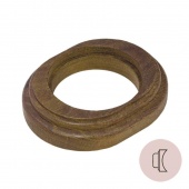 Рамка на бревно D240 мм. 1 местная, овал, дуб зеленый НО11ДЗ240 Salvador