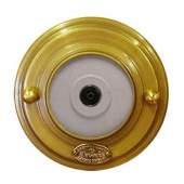 Розетка телевизионная малая, механизм Legrand, латунь, 07020И-80 ГусевЪ