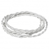 Ретро кабель термостойкий электрический, молоко, MIL/L 2*2.5 Salvador