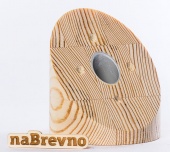 Накладка на скошенный потолок D95, 0.L0-40-S сосна, угол 40 градусов naBrevno