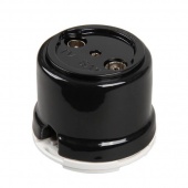 Ретро розетка ТВ, черный, OP.TV.BL Salvador