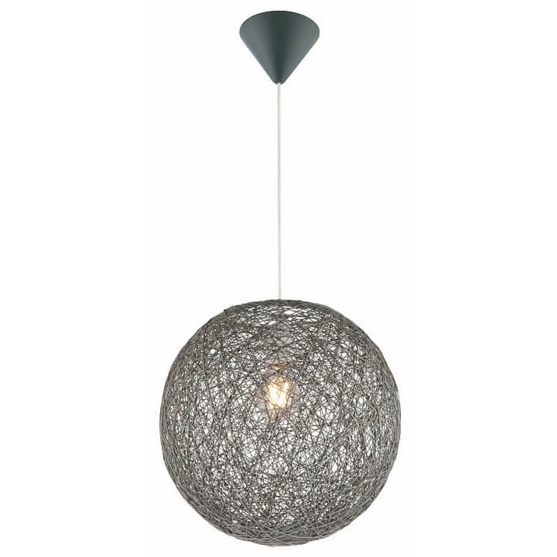 Лофт светильник подвесной Coropuna, серый, 15252G Globo