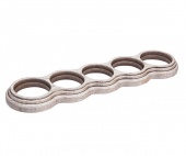 Рамка 5 местная, восьмерка, дуб выбеленный с коричневой патиной О35ВДК Salvador