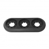 Рамка 3 местная Retro Design, черный, RE-RDRM3Bl Р-Электро