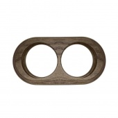 Рамка 2 местная овал дуб зеленый О12ДЗ Salvador