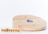 Накладка на скошенный потолок D115, L2-15-S сосна, угол 15 градусов naBrevno, с фрезеровкой кромки