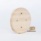 Накладка на бревно D320 мм. под распределительную коробку или светильник D130, ясень, KR3-320 naBrevno